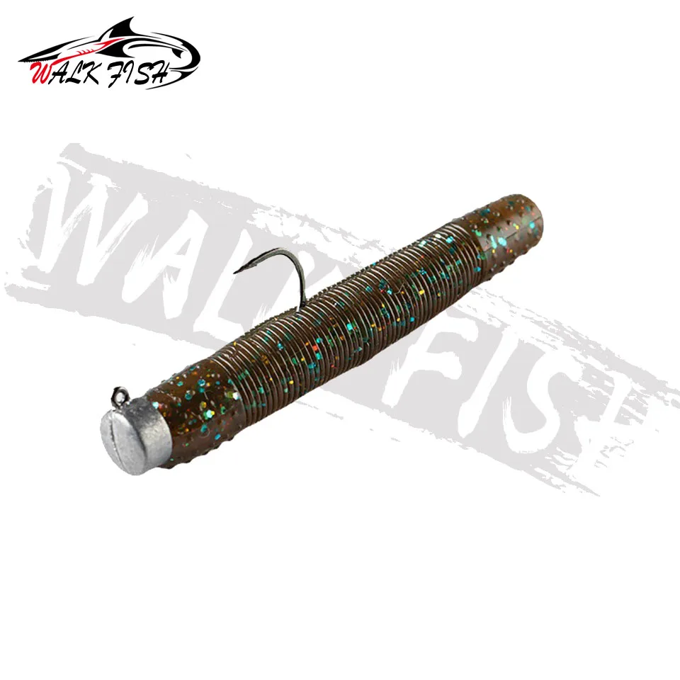 WALK FISH Stick-señuelo de pesca suave, gusano de 4,3g, 68mm, 10 piezas, aparejo Ned, TPR flotante, señuelo de pesca suave, cebo de carpa, señuelos artificiales finura - imagen 5