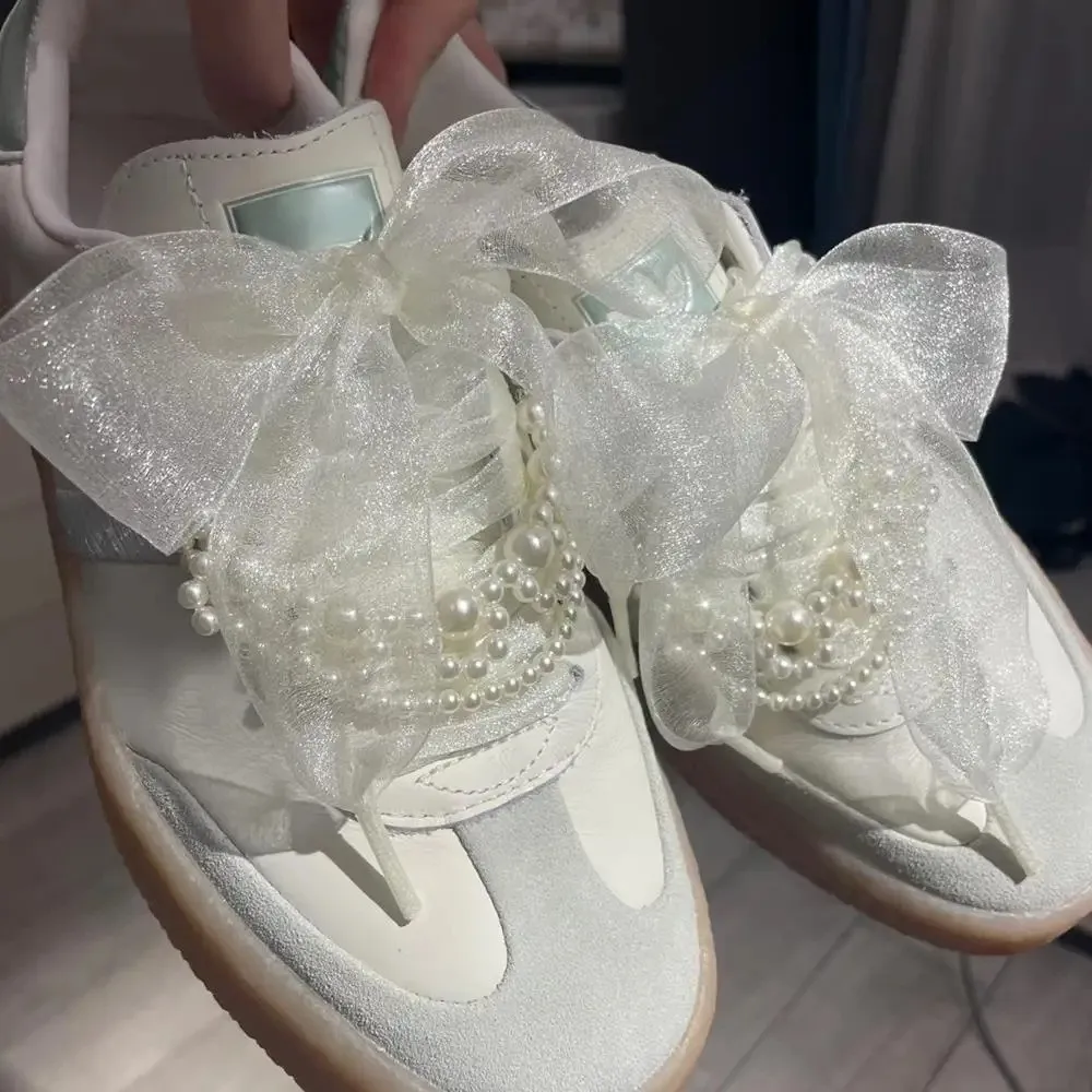 Nuevo Cordones de hilo de gasa de 4cm de ancho, 120cm de longitud, zapatillas de deporte, uso de zapatillas, cordones de cuerda, cordones más anchos, cordones de repuesto - imagen 5