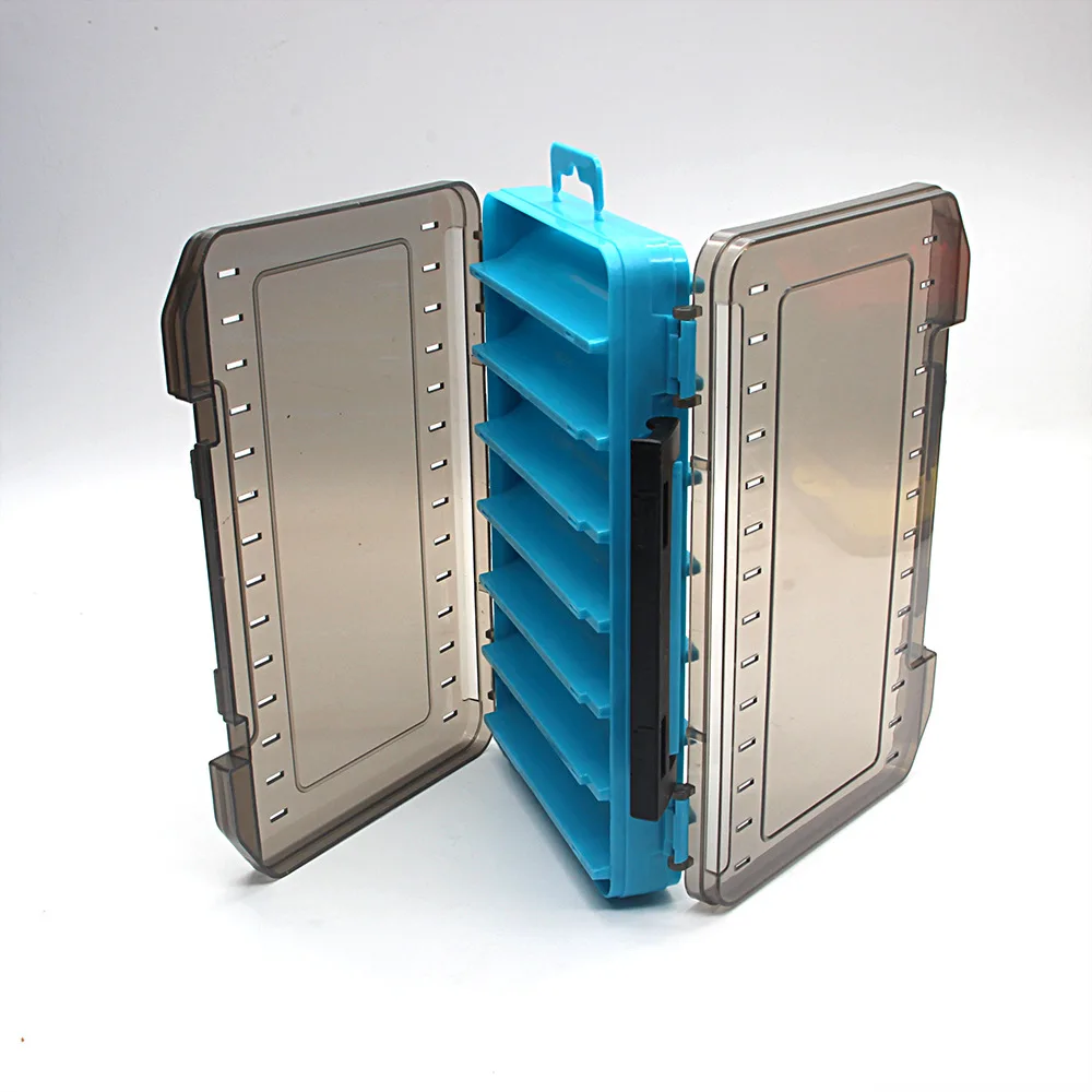 Estuche organizador de aparejos de pesca de doble cara, caja de aparejos de anzuelo de señuelo de pesca Visible, Kit de accesorios de pesca - imagen 3