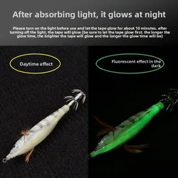 5 uds 5mm de ancho cinta luminosa característica luminosa 3 metros de pierna cinta impermeable 5 uds conjunto Material impermeable herramienta de pesca