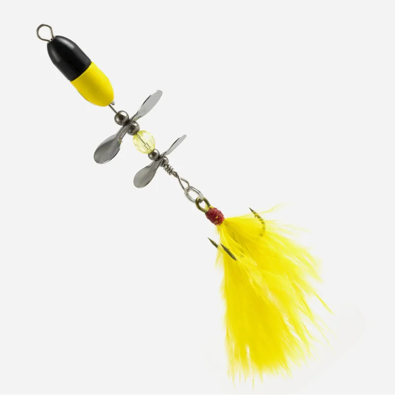 Señuelos de pesca biónicos con lentejuelas giratorias dobles Luya, baja resistencia al viento, fundición larga, perfectos para lubina, perca, accesorios de pesca - imagen 2