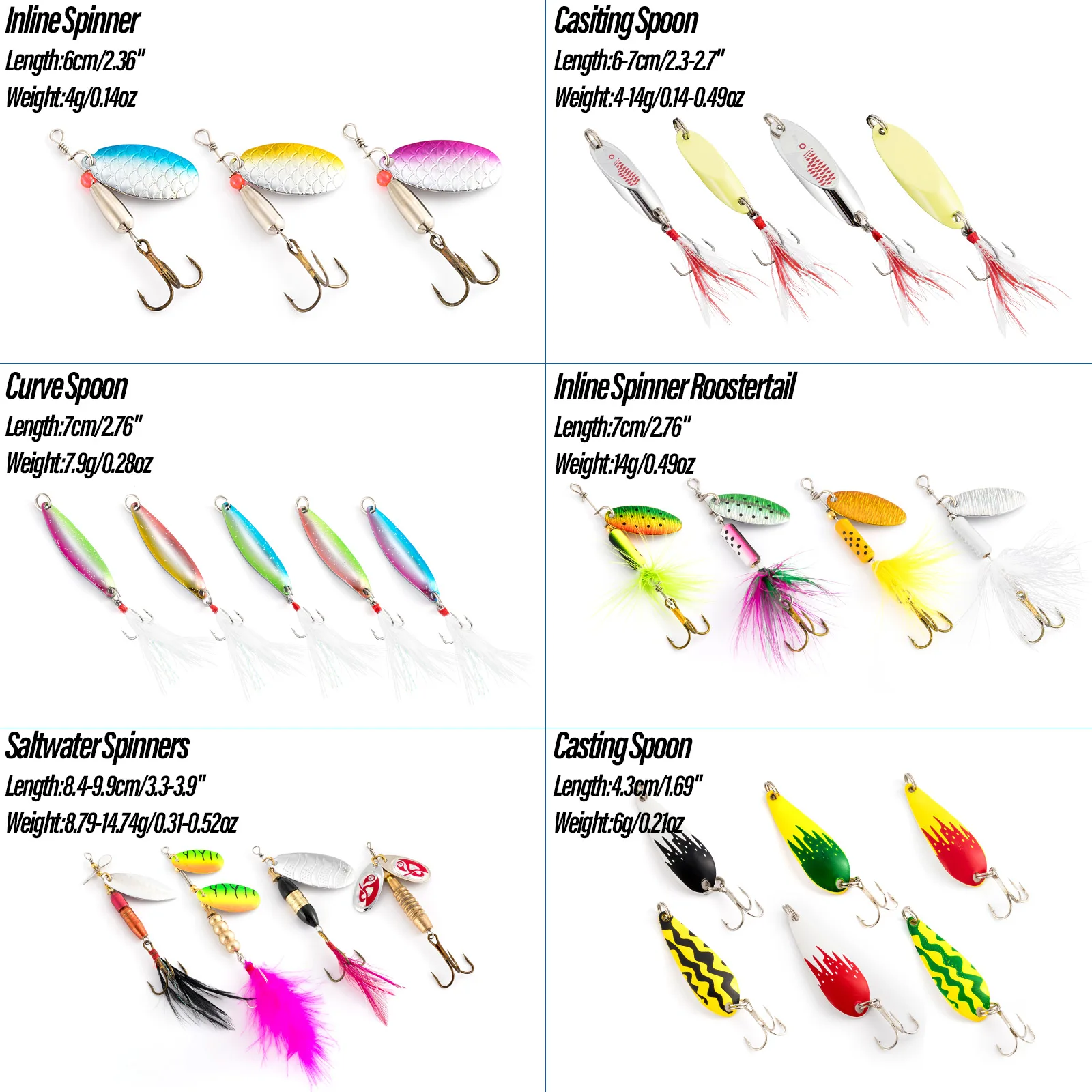 Señuelo lubina cuchara giratoria cola gallo Wobbler Crankbait - imagen 3
