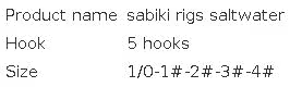 Sabiki plataformas de agua salada ganchos de alta calidad para pescar para pescar