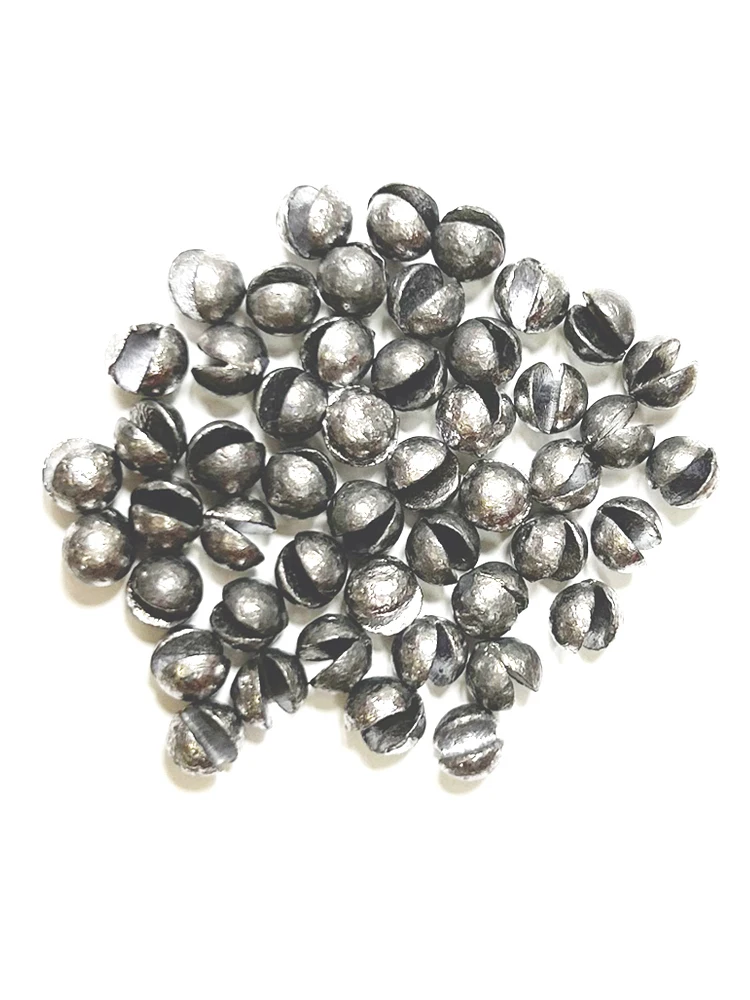 DNDYUJU 250 Uds 0,2g-1,7g juego de plomo pesca de carpa sólido ovalado tiro dividido plomo explosión señuelo de pesca peso accesorios herramientas - imagen 3