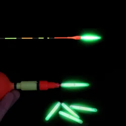 250 Uds 50 bolsas pesca nocturna flotador luminoso palo de luz fluorescente punta de varilla cebo alarma 4,5*37mm luces barras luminosas oscuras herramientas