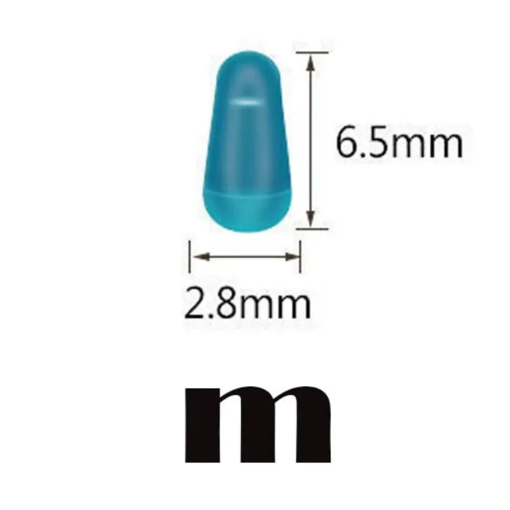 100 unids/lote, frijoles espaciales de goma de alta calidad, carpa marina, pesca con mosca, tapón ovalado de goma azul, flotador de pesca, Bobber de pesca - imagen 2