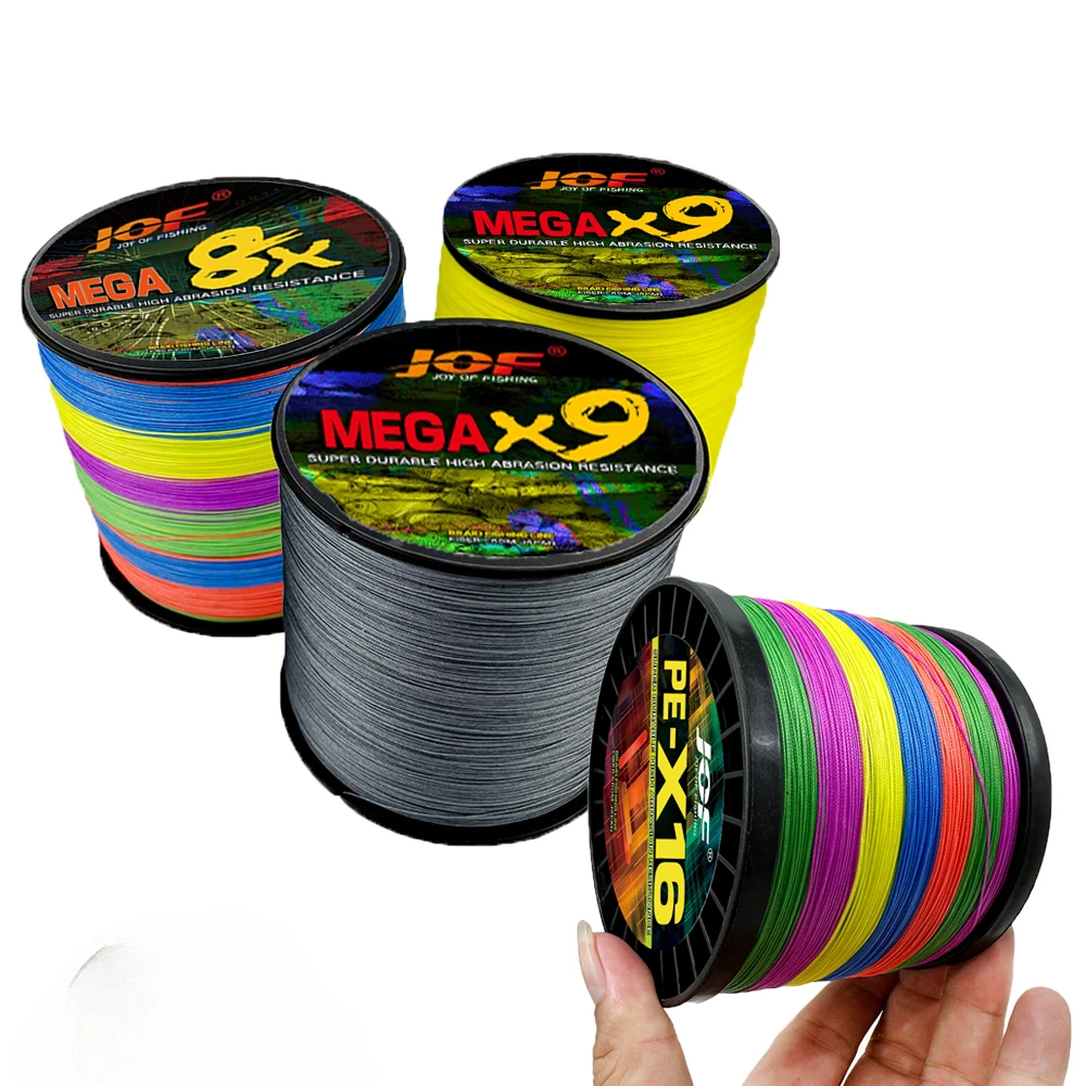 JOF 18-200LBS línea de pesca de mar Ocean Rock líneas de pesca trenzadas X16X9X8 núcleo mayor densidad y línea más fuerte 300M 11,3 kg-91 kg - imagen 2