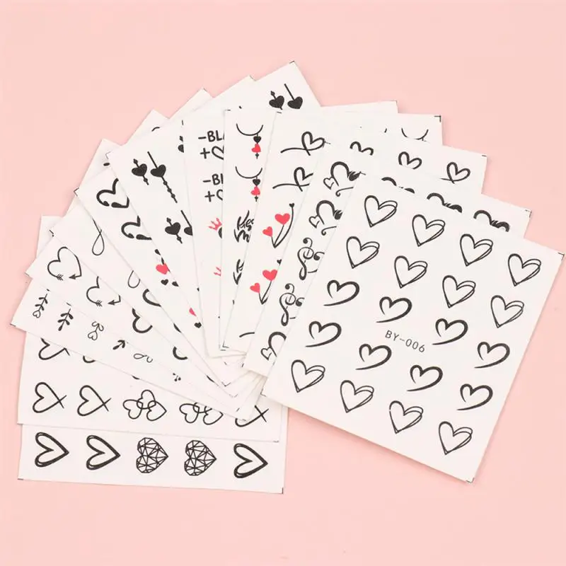 Calcomanías geométricas para uñas, fácil de usar, marca de agua expresiva de larga duración, fácil de despegar, imprescindible - imagen 3