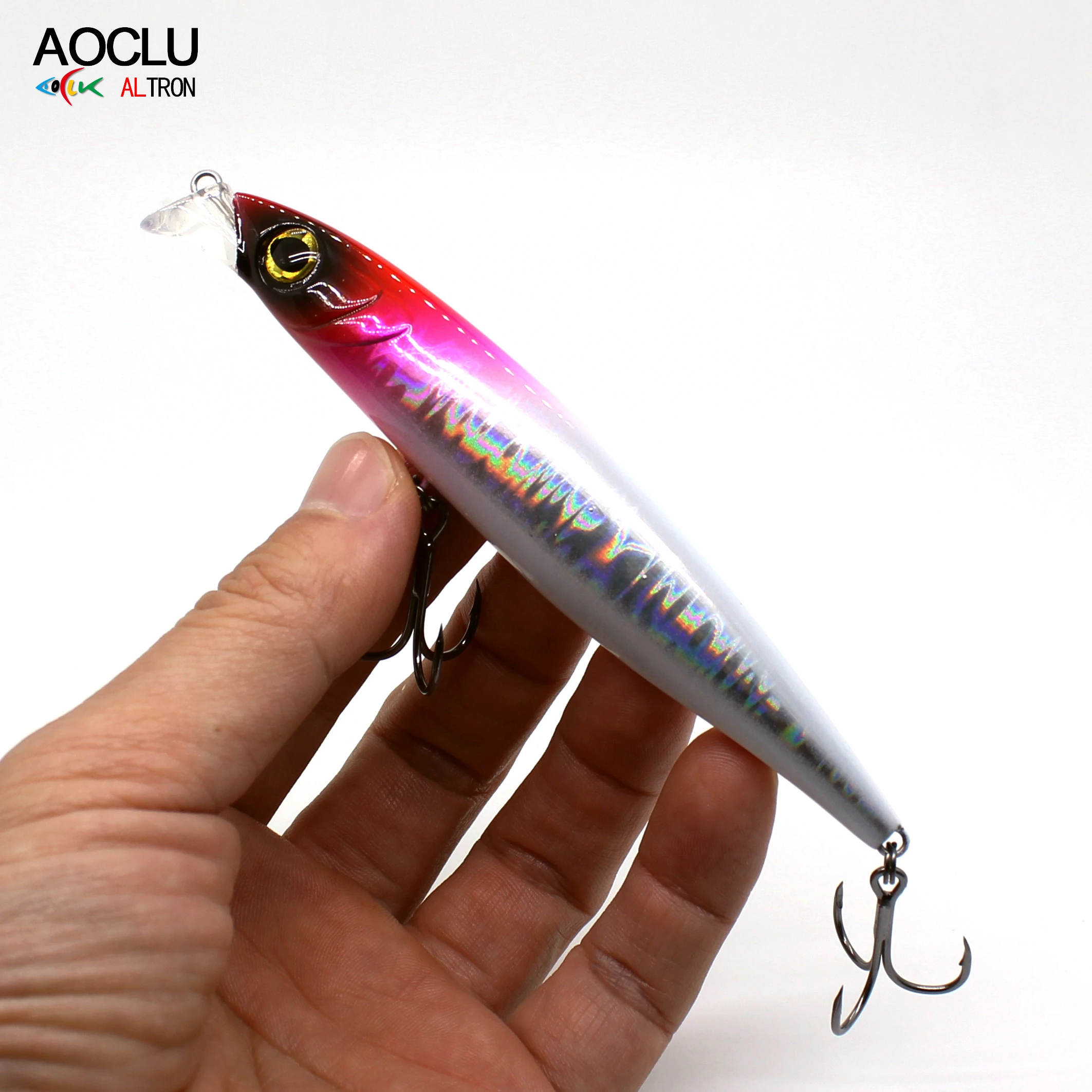 AOCLU-Lápiz de pececillo hundido, cebo duro, Wobbler, agua dulce, pesca de lubina, calidad japonesa, 105mm, 31G, 115mm, 41g - imagen 4