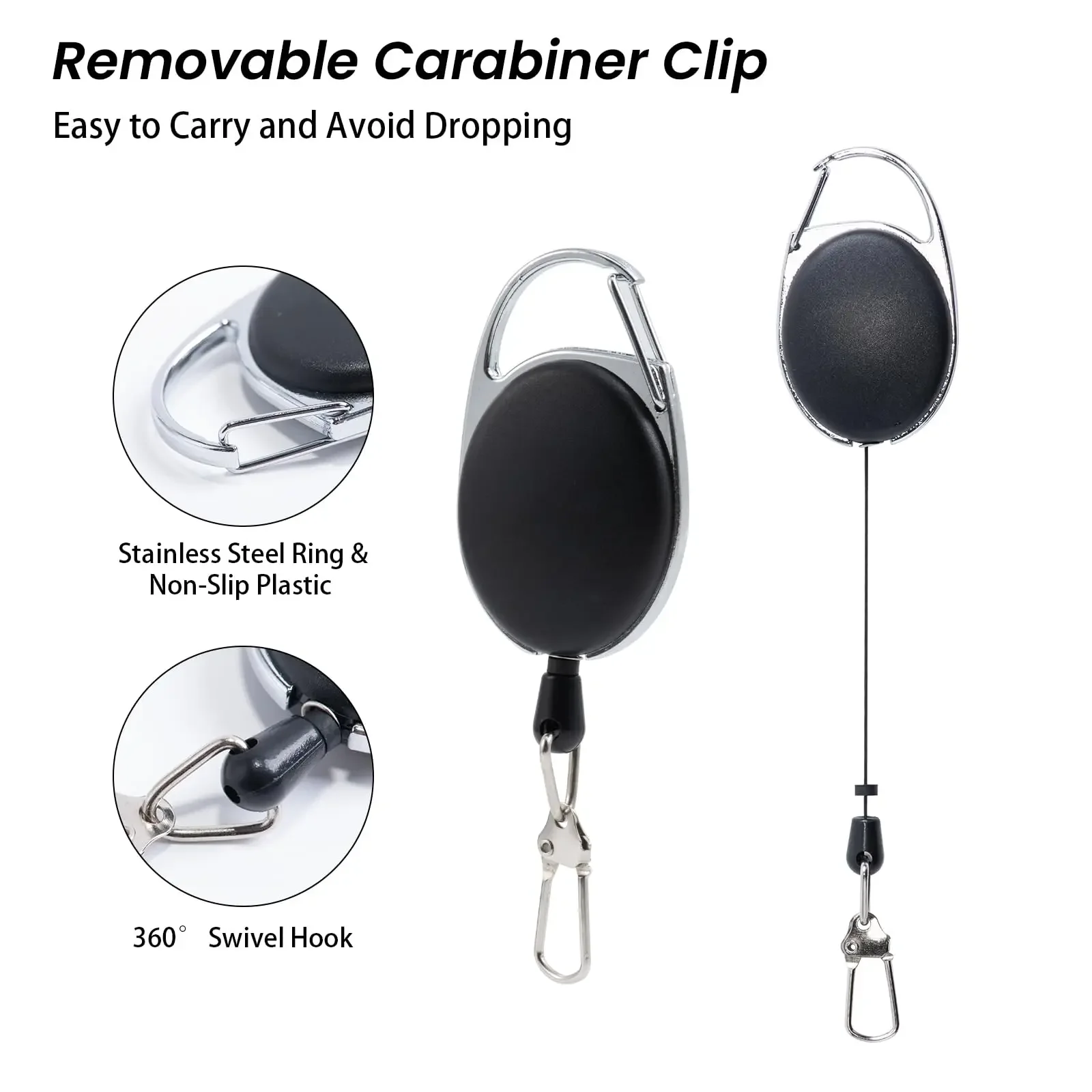 Goture-cinturones de pesca + juego de herramientas de pesca con mosca, insertador de poste portátil ajustable, cinturón de cintura para lanzar, accesorio de pesca con mosca - imagen 4