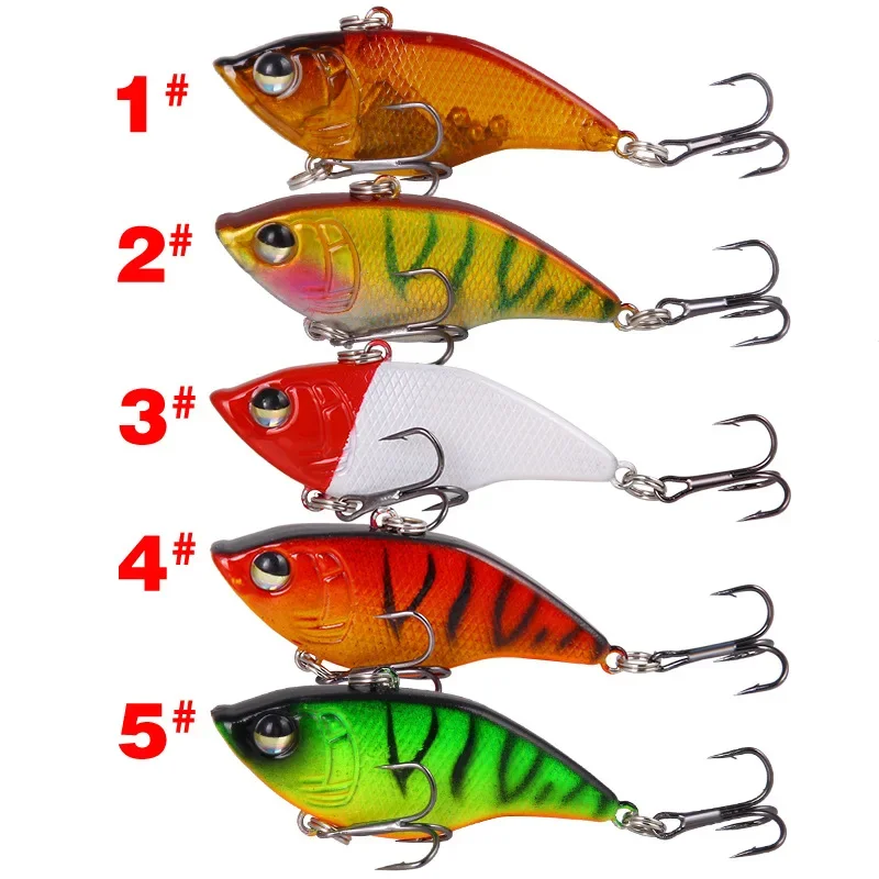 Sinking VIB Lure 15g5.5cm Hard Bait Three Hook Lure Freshwater Sea Fishing Bait Fishing Tool vib lure - imagen 2