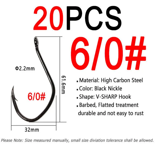 20pcs size 6I0