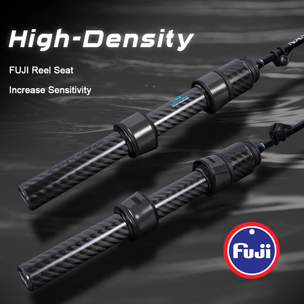 Caña giratoria MIFINE Nano Jig, caña de pescar ultraligera de 0,5-2g, 1,68 m/1,83 m, acción rápida para lubina, trucha, agua salada y dulce - imagen 4