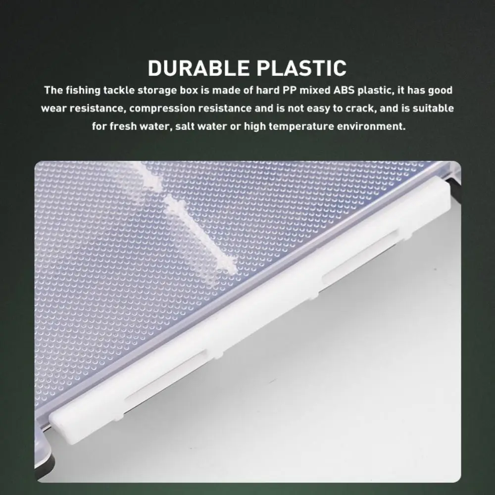 Productos de pesca, caja de aparejos de pesca de doble cara, diseño ensamblado, señuelo giratorio, caja de anzuelos de pesca, almacenamiento de anzuelos, almacenamiento de cebo - imagen 4