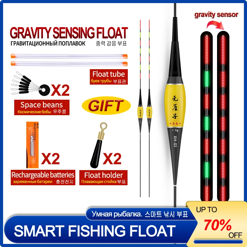 Boya Cambiable CR425 Kit Tubos Asientos Flotadores Eléctricos Nano - imagen 4