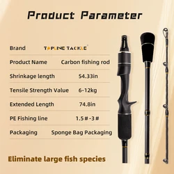 Caña Jigging 6'6" 6-12 kg para Jigs 40-160g