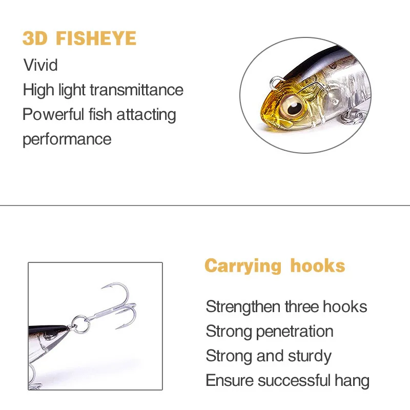 1 Uds Mini Minnow Señuelos de Pesca Wobblers 41mm 3,7g hundimiento cebo duro de plástico Artificial Crankbait Jerkbait Pesca aparejos de lubina - imagen 4