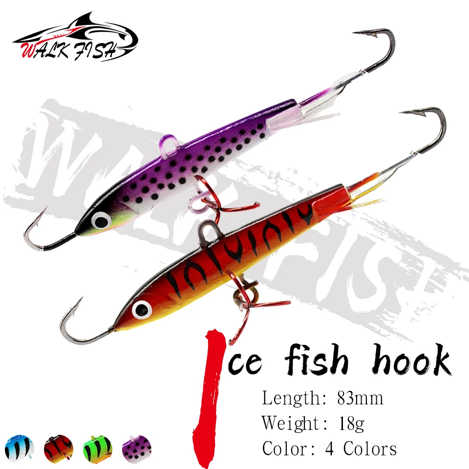 Señuelo equilibrado Walk Fish para pesca en hielo – Plomo 83mm