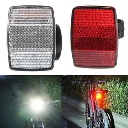 Luz trasera para bicicleta de montaña, Reflector delantero y trasero para manillar de bicicleta, luz de advertencia para bicicleta, Reflector reflectante para bicicleta