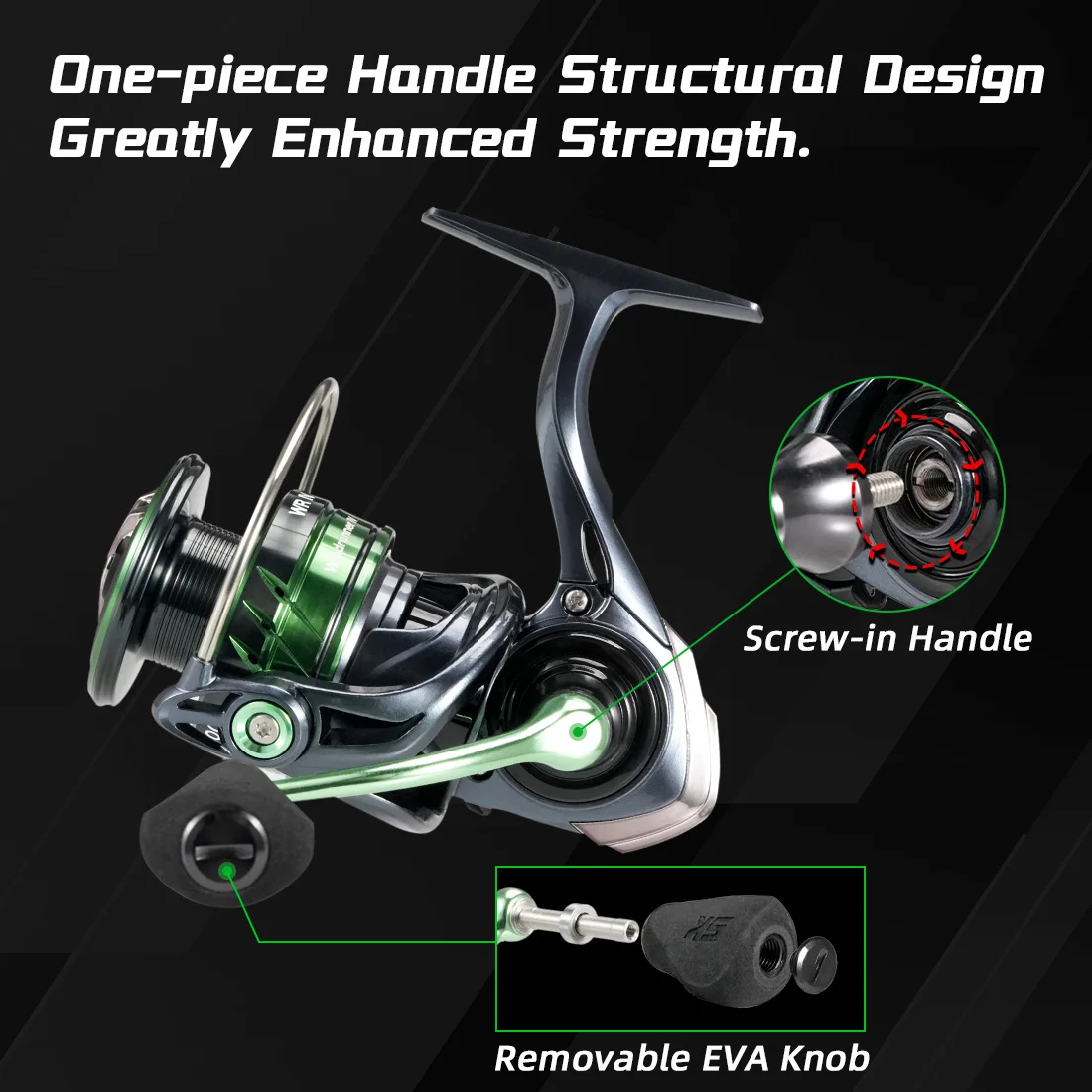 Marca SeaKnight WR4 serie 5,2: 1 9 + 1BB carretes de pesca Rotor de potencia de fibra de carbono carrete giratorio ultrl-light para pesca en agua dulce - imagen 5