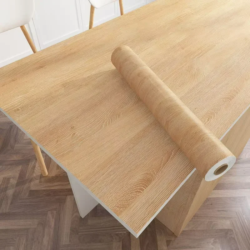 Papel pintado para puerta de armario, decoración de 40cm, resistente al agua, a prueba de humedad, a prueba de moho, estilo moderno, grano de madera - imagen 3