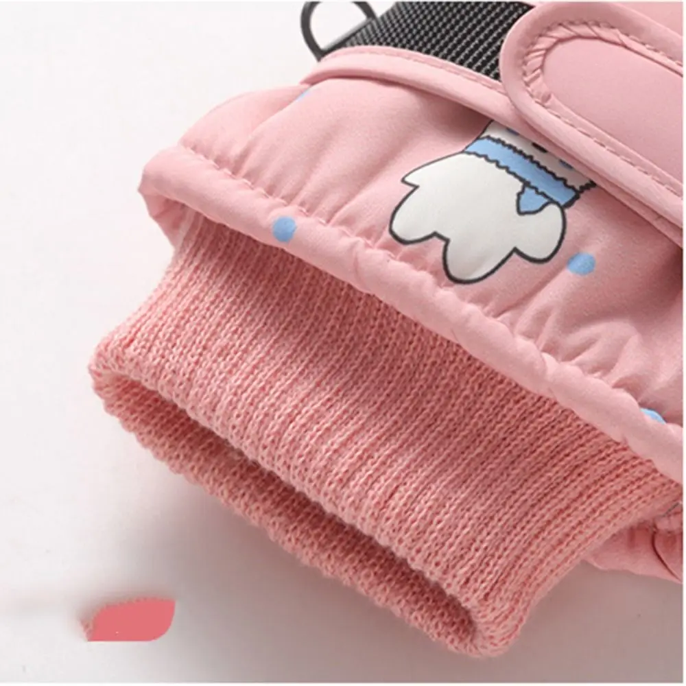 Guantes de esquí gruesos y cálidos portátiles, manoplas deportivas antideslizantes a prueba de viento, guantes de ciclismo con pantalla táctil para Snowboard y nieve, para niños y niñas - imagen 5