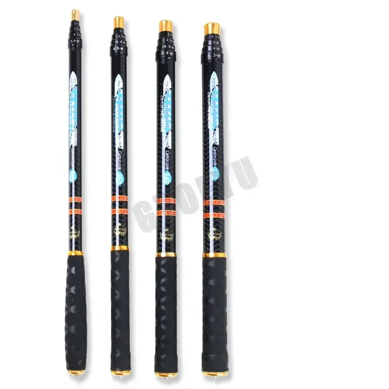 Caña de pescar carbono ultraligera para corriente – Sección ajustable - imagen 4