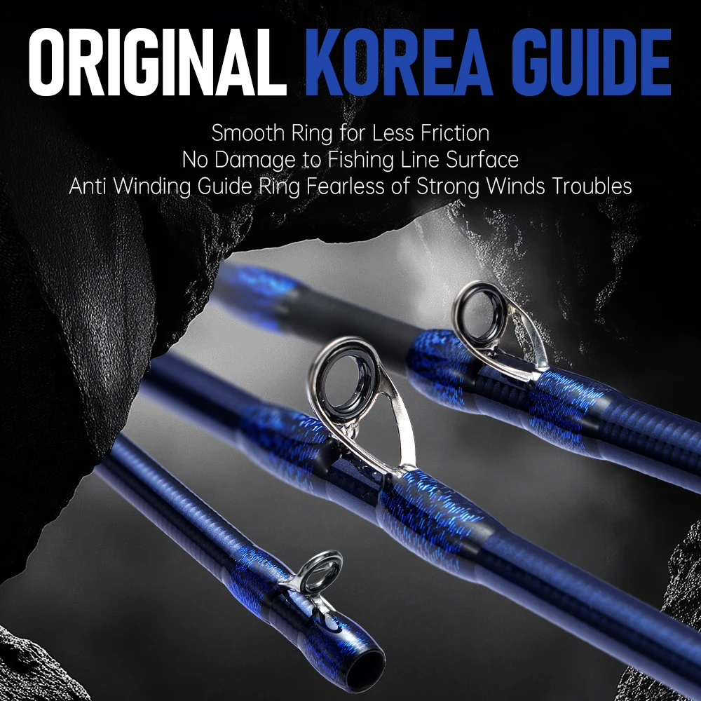 SOLOKING SCOUT47 pulpo calamar sepia caña de pescar 9:1 acción Jigging barco caña de pescar de mar 61g caña ligera con patas web - imagen 4