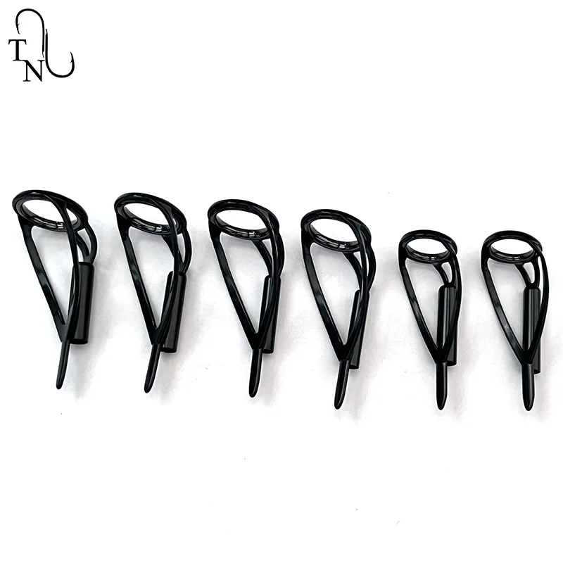 TN100 5 uds BCRLST guías de punta de pesca construcción guías de caña de pescar anillo Kit de reparación de agua salada para accesorios de repuesto de pesca - imagen 4