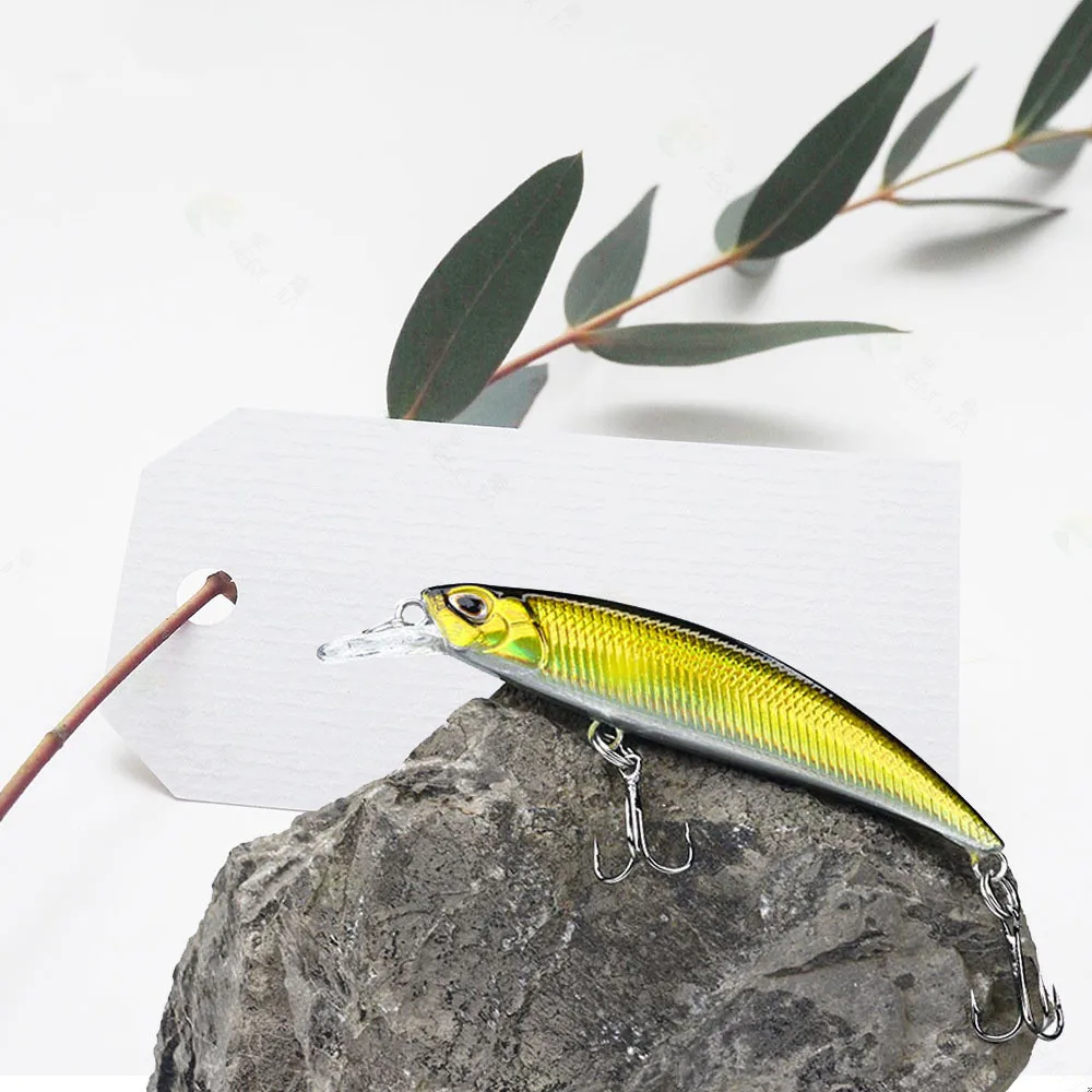 Crankbait-señuelo de Pesca de trucha Wobbler, cebo de plástico duro Artificial para pececillos, aparejos de Pesca de lubina, 8,7g, 8cm, 1 unidad - imagen 5