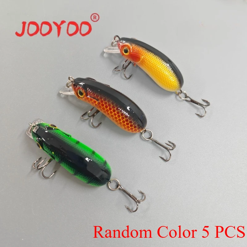 5 uds señuelo mecedora Crankbait plástico de hundimiento lento cebo Artificial realista adecuado para pesca en agua dulce y salada