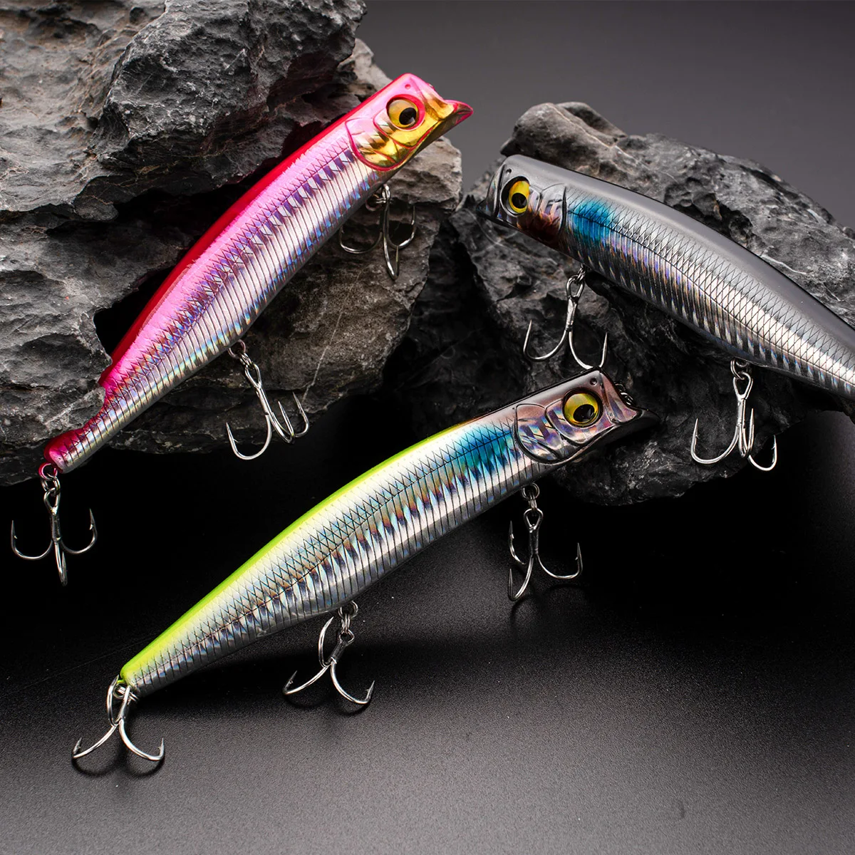 Señuelo de pesca para pesca en el mar, señuelo duro Minnow, 12cm, 21g, señuelos flotantes para lubina, alta calidad - imagen 5