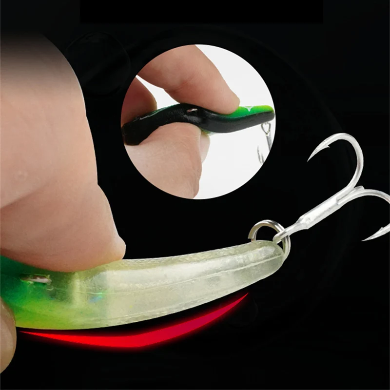 Señuelo giratorio de pesca suave, Software VIB, cebos de silicona, plantilla de 13g, 18g, aparejos vibratorios, Crankbaits que se hunden, Spinner, Lucio, perca, 1 ud. - imagen 5