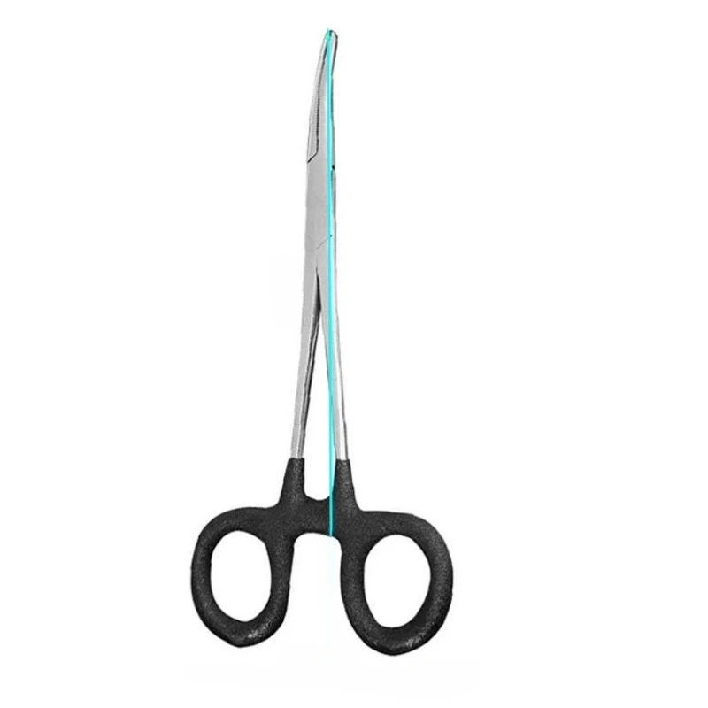 Codo de acero inoxidable con pegamento, pinzas hemostáticas, recogedor de anzuelos, herramienta de pesca, fórceps de pesca, dispositivo de desacoplamiento, suministros para balsa, 1 ud. - imagen 2