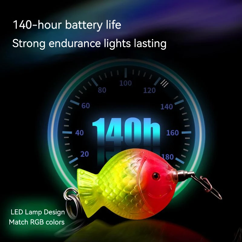 PRO BEROS-luces LED de pesca de 1 piezas, lámpara de atracción de peces de Color, señuelos luminosos para curricán, cebo, destello subacuático - imagen 2