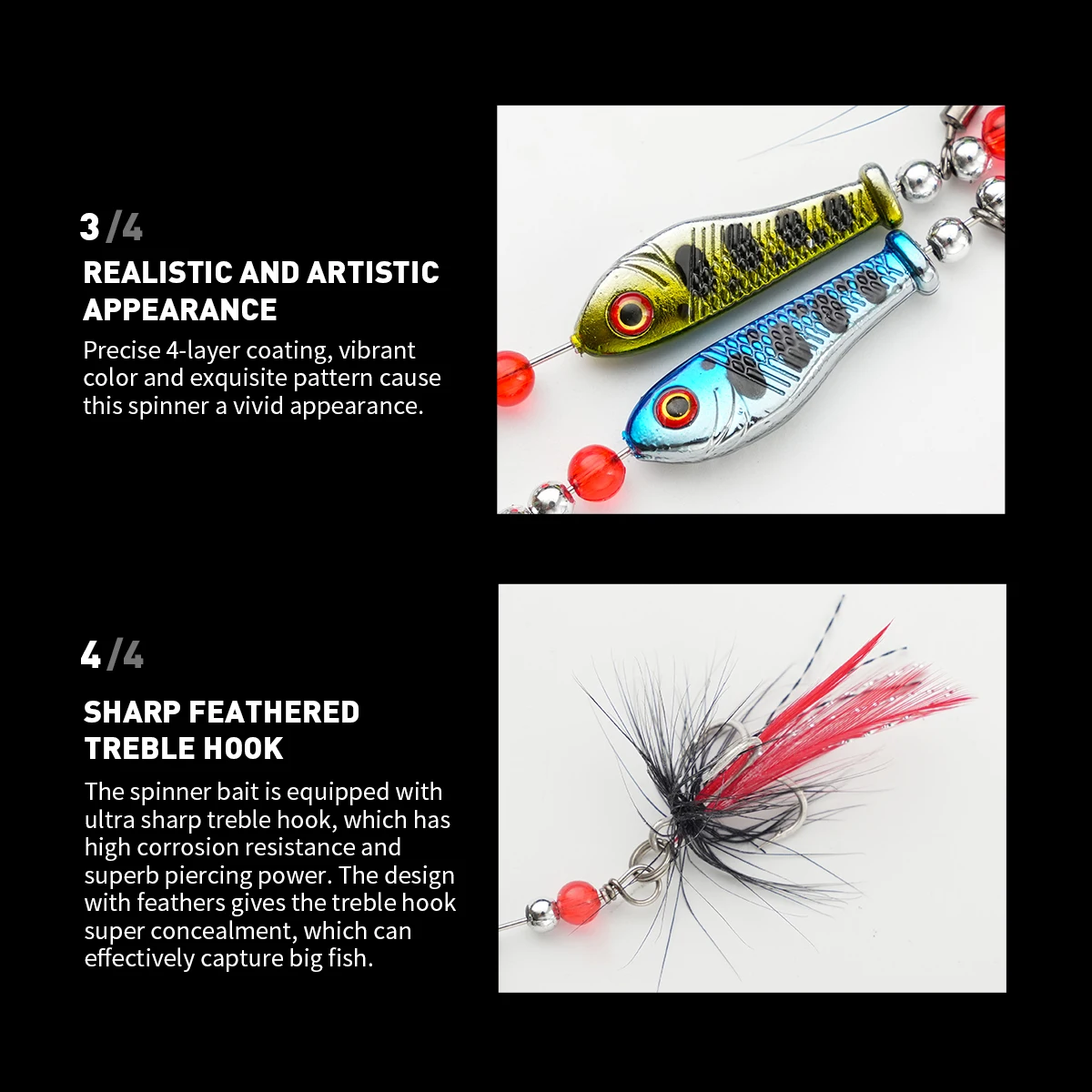 Cucharas giratorias y spinnerbaits metálicos para lucio - imagen 5