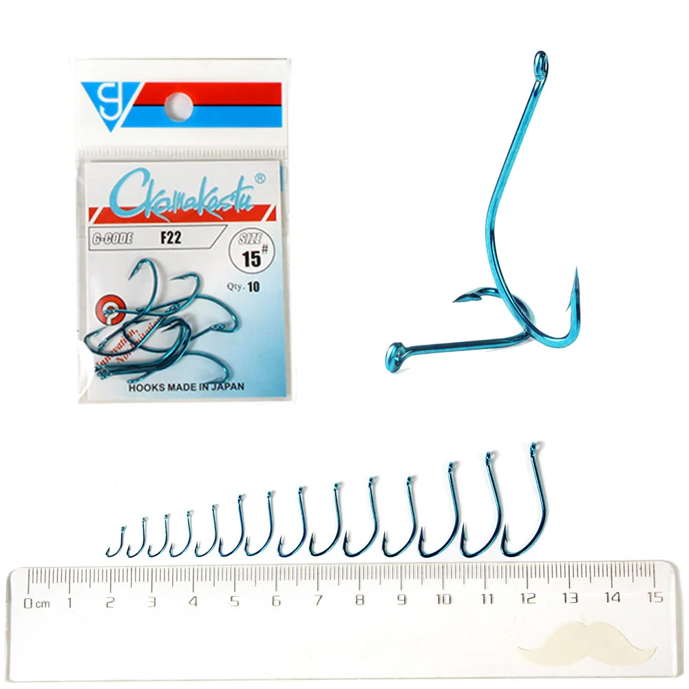 Ckamakastu-anzuelos de pesca de carpa F22, anzuelos de Pesca de Mar, Círculo de agua salada para peces, calamar japonés - imagen 3