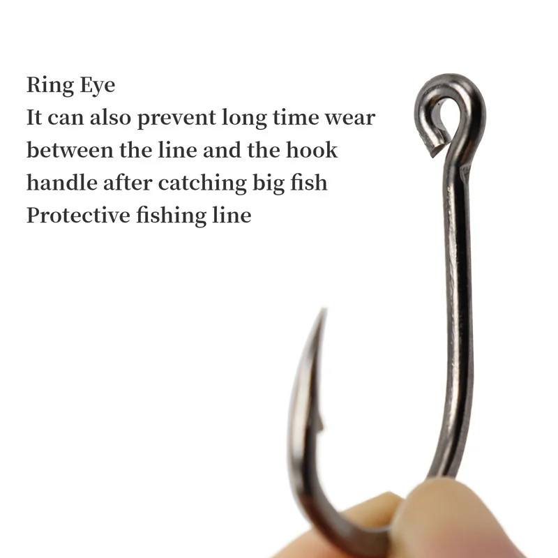 ZYZ 3 unids/lote anzuelo de pesca JIG anzuelos de pesca de acero rico en carbono con o sin línea anzuelos de asistencia para Jigging de pesca - imagen 5