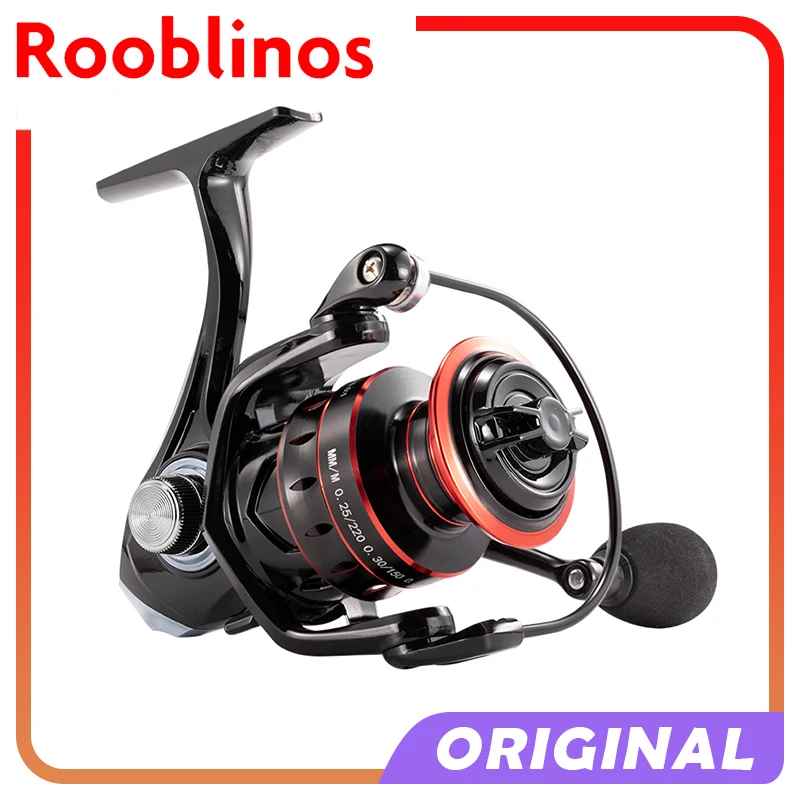 Carrete de pesca con sistema de arrastre 5,2: 1, sin óxido, rodamiento suave, potencia máxima de 8kg, rueda giratoria, bobina de pesca