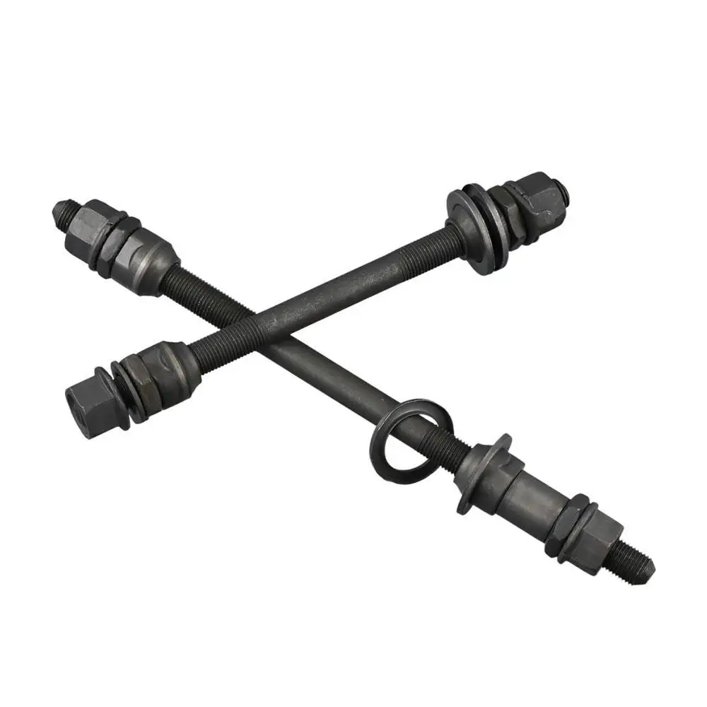 Metal MTB bicicleta de montaña bicicleta de carretera husillo de bicicleta eje de cubo de rueda ejes delanteros traseros bicicleta eje sólido - imagen 2