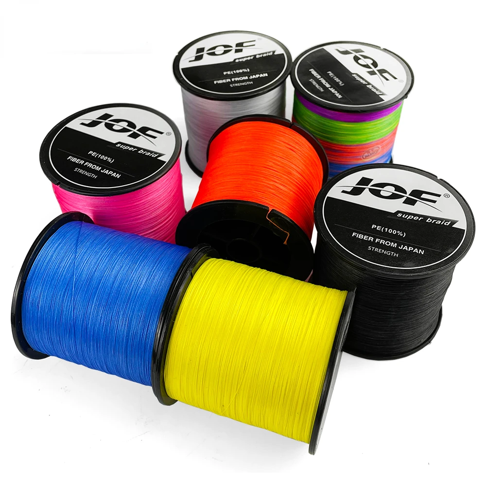 Línea trenzada de pesca fuerte, 100M, 8 hebras, PE, Multicolor, blanco, multifilamento, para curricán, Red de alambre para cometa - imagen 5