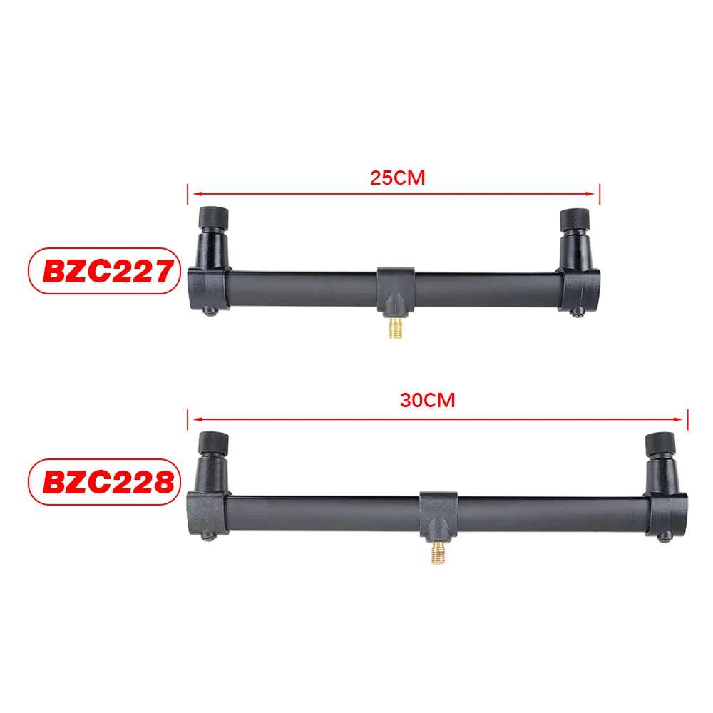 Barras de zumbido para pesca de carpa, soporte de aluminio para caña de pescar, 2 cañas, 1 Uds. - imagen 3