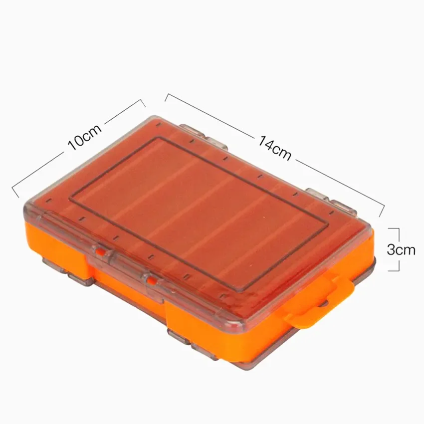 Caja de pesca de 12 compartimentos, portátil para exteriores, doble cara, organización de cebo, caja de herramientas de pesca multifuncional - imagen 3
