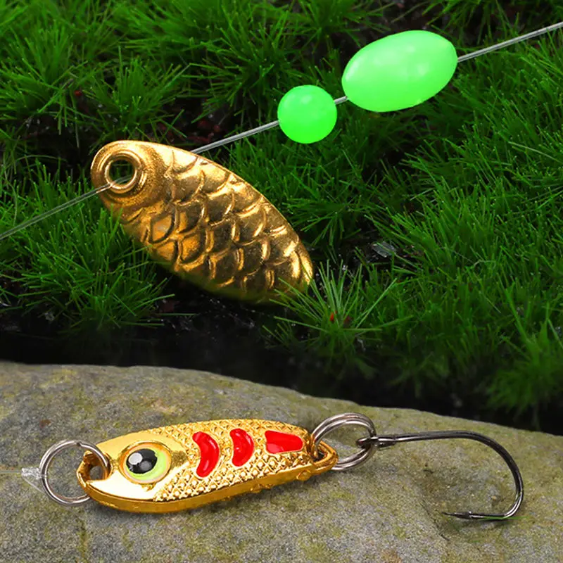 WEIHE-aparejo de pesca combinado Ready Rigs con señuelo de Metal flotador 14 #16 #, caja de aparejos de gancho, accesorio de pesca - imagen 5