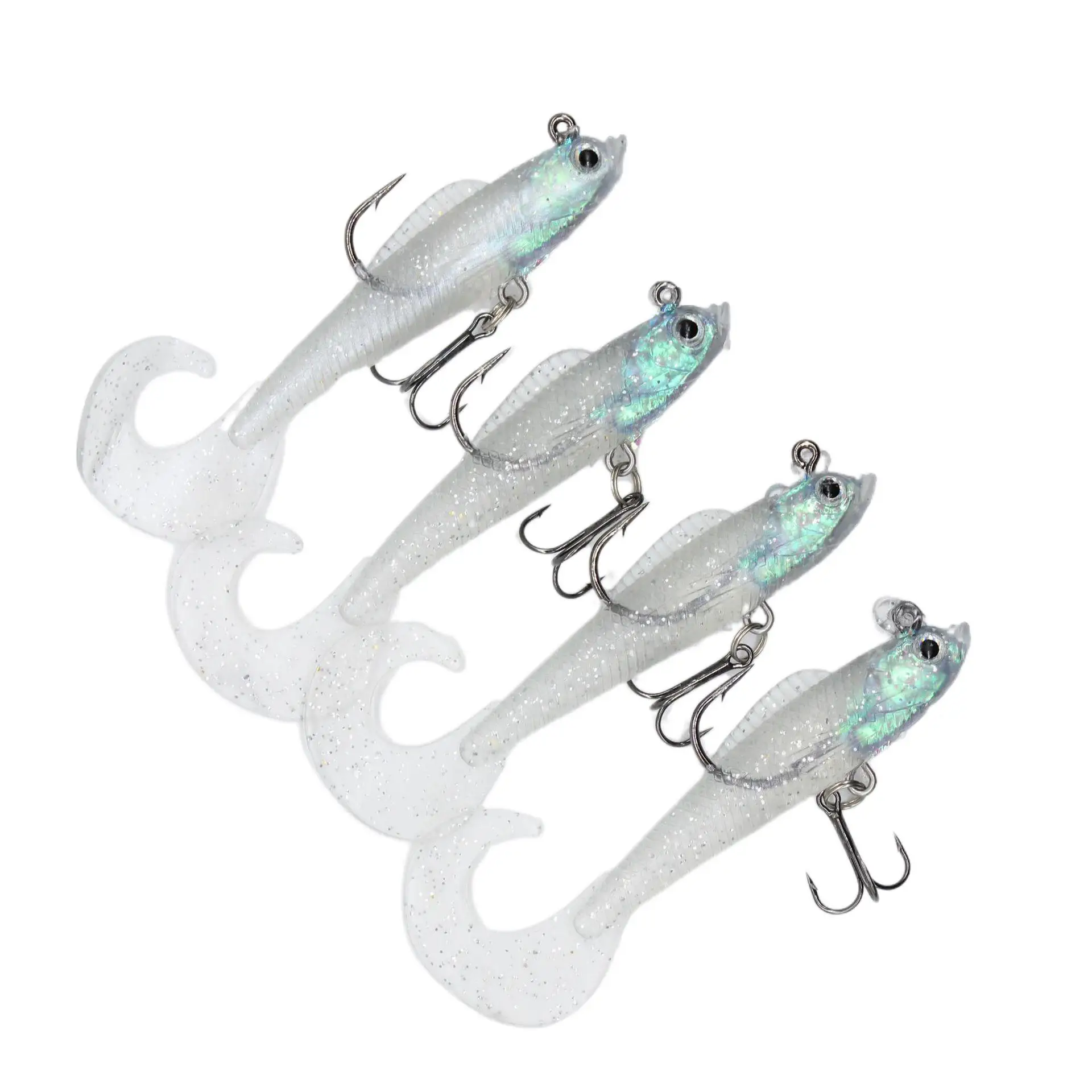 ALASICKA 85mm 8,5g Jig Wobbler cebos blandos cola de natación señuelo de pesca cebo de silicona Artificial para lubina carpa cuchara aparejos de pesca - imagen 4