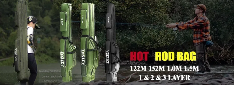 Experimente la mejor aventura de pesca con nuestras bolsas de caña duraderas y elegantes