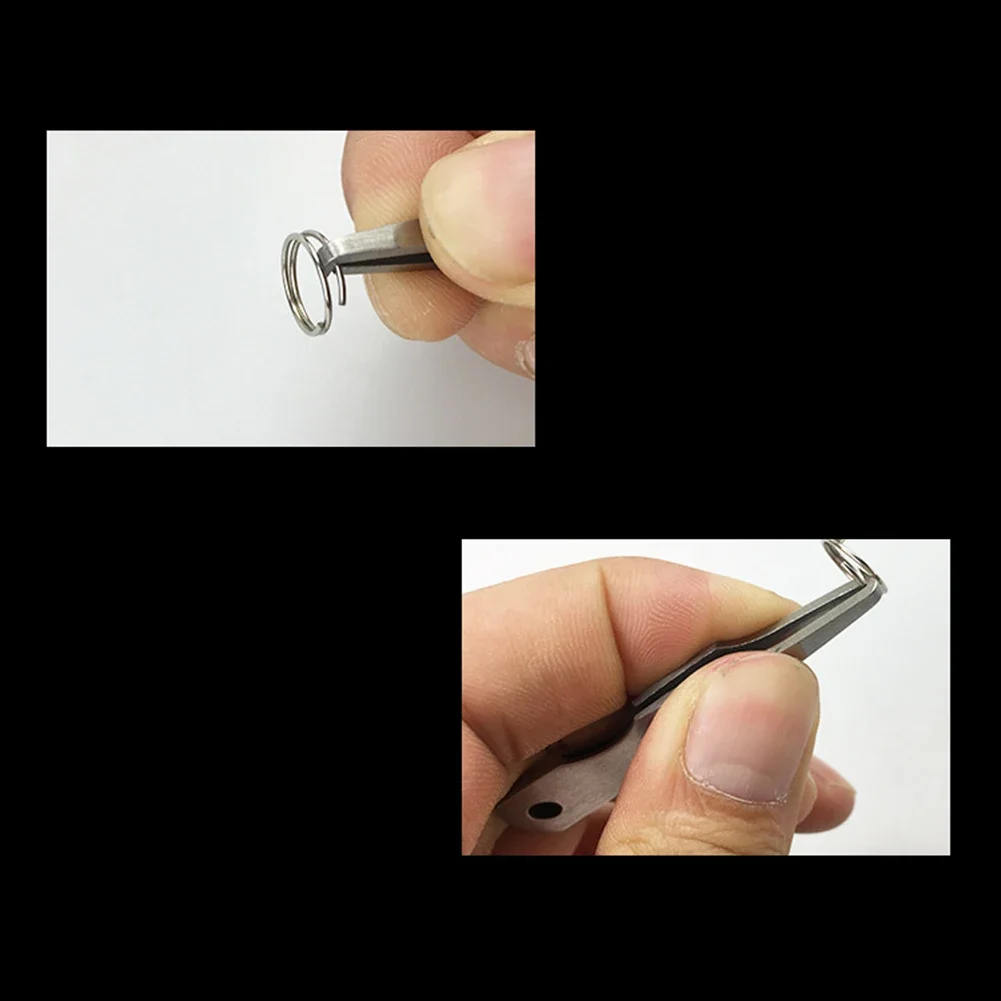 Cortador de línea de pesca multifuncional, alicates, señuelo, anillo, abridor de bucle, gancho, limpiador de ojos, alicates de sedal, herramienta de aparejos de pesca, 1/2 ud. - imagen 5