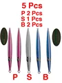5 Pcs P S B Color