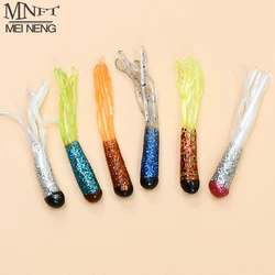 12 Uds. Señuelos tipo tipo bala para cabezales de plantilla, plantilla de cebo de tubo, señuelo de plástico para panfish, gusanos blandos, cebos para trucha, agua salada y agua dulce