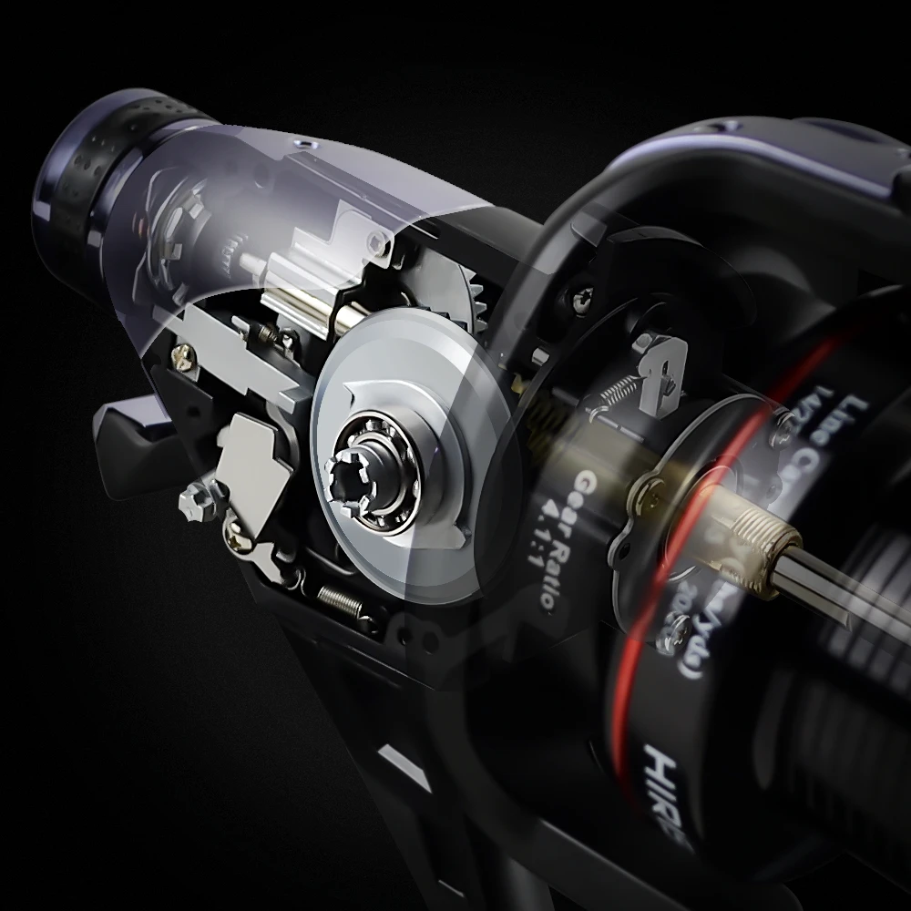 Hirisi carretes de pesca de carpa, alimentador de freno doble con carrete giratorio Extra gratis, HQ8000 - imagen 4